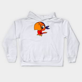 Parrot Funny Pirates Kids Hoodie